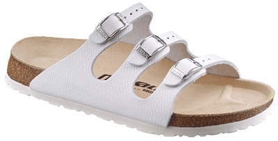 Tatami Wupper Sandalen Slipper white Schmal
