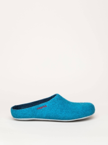 AP-701 Clogs Filzpantoffeln petrol Mittel - magicfelt