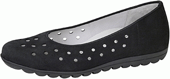 Waldläufer Schuhe Ballerina Hadya-531003 schwarz Wechselfußbett mittel