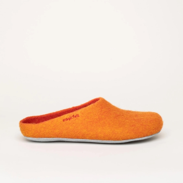 AP-701 Clogs Filzpantoffeln orange Mittel - magicfelt