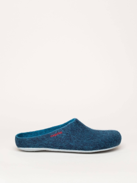 AP-701 Clogs Filzpantoffeln dark petrol Mittel - magicfelt