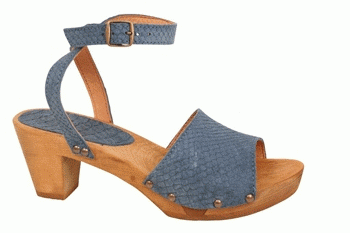 Sanita Absatz-Sandalen Kamilla blau mittel