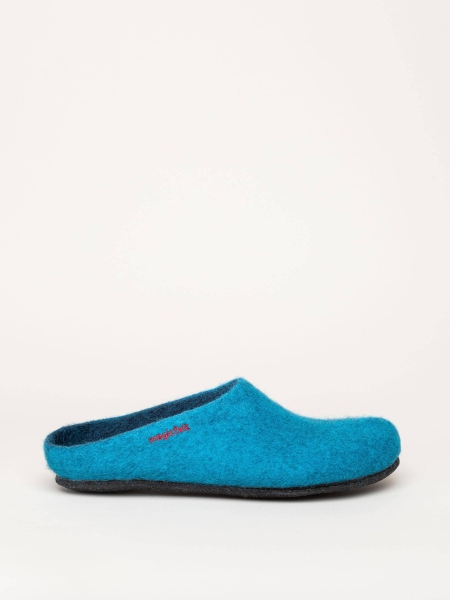 AN-709 Clogs Filzpantoffeln petrol Mittel - magicfelt
