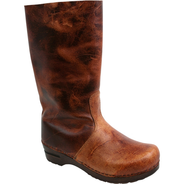 Stiefel PU cognac - Sanita