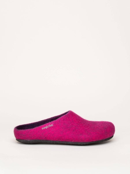 AN-709 Clogs Filzpantoffeln magenta Mittel - magicfelt