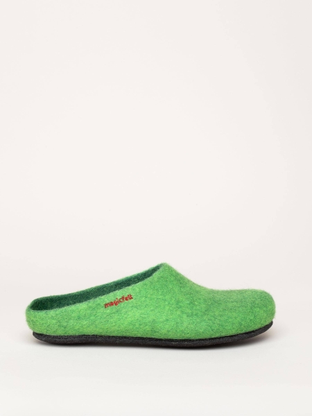 AN-709 Clogs Filzpantoffeln green Mittel - magicfelt