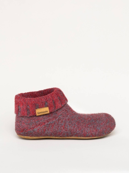 Knit Boot red Reine Schurwolle - Gottstein